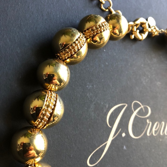 J. Crew gold ball necklace - Picture 4 of 5